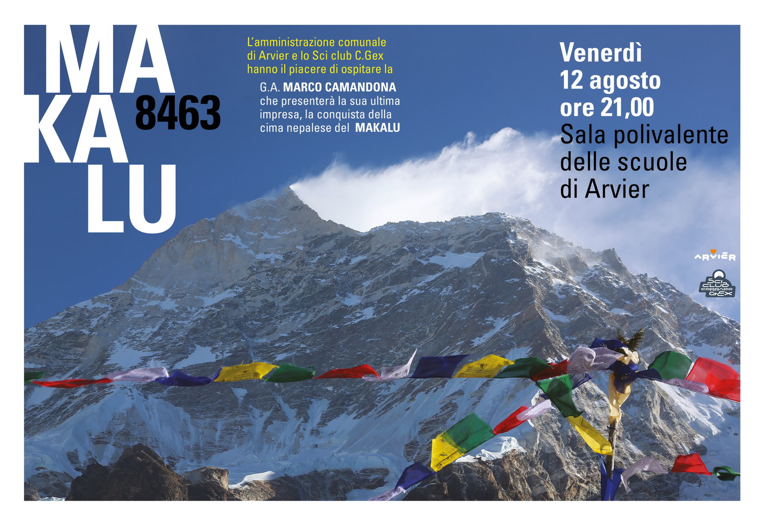 MAKALU: La g.a. Marco Camandona presentarà in anteprima la sua ultima impresa