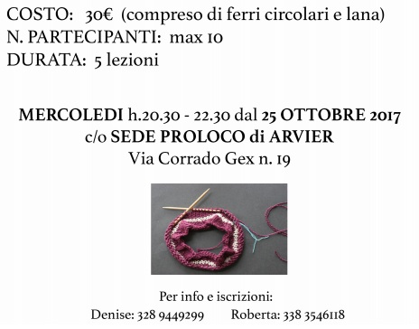 Corso di Maglia ai ferri circolari