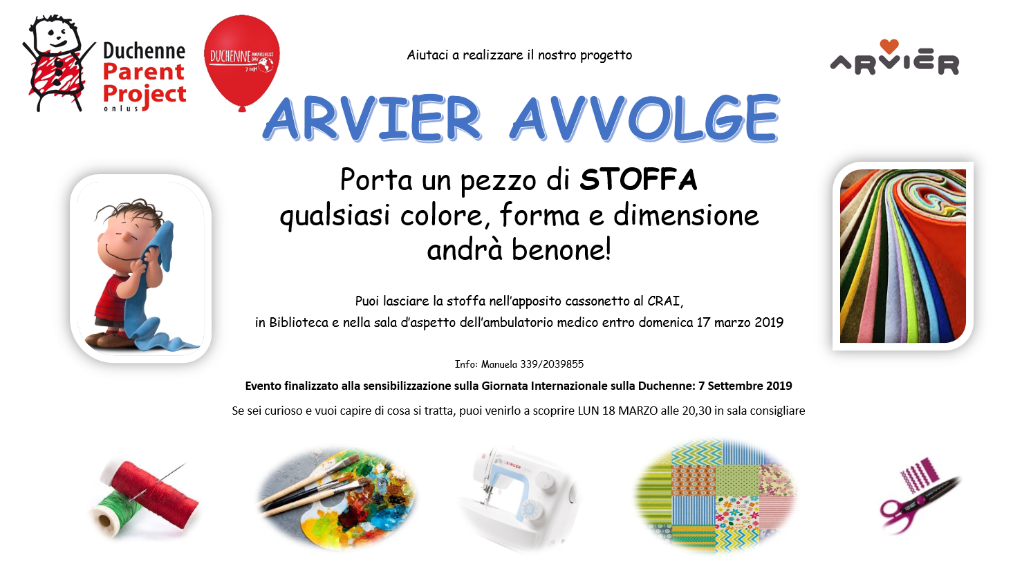 Progetto ARVIER AVVOLGE in collaborazione con PARENT PROJECT ONLUS