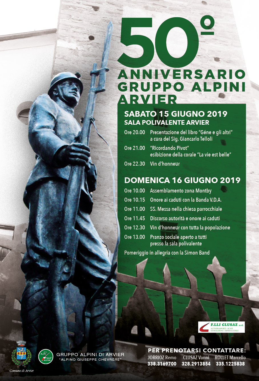 50° Anniversario Gruppo Alpini Arvier