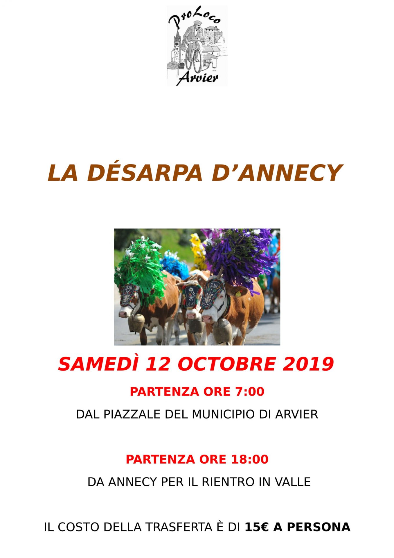 Gita Proloco 2019 – La Désarpa d’Annecy