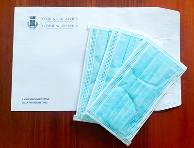 Distribuzione mascherine protettive alla popolazione