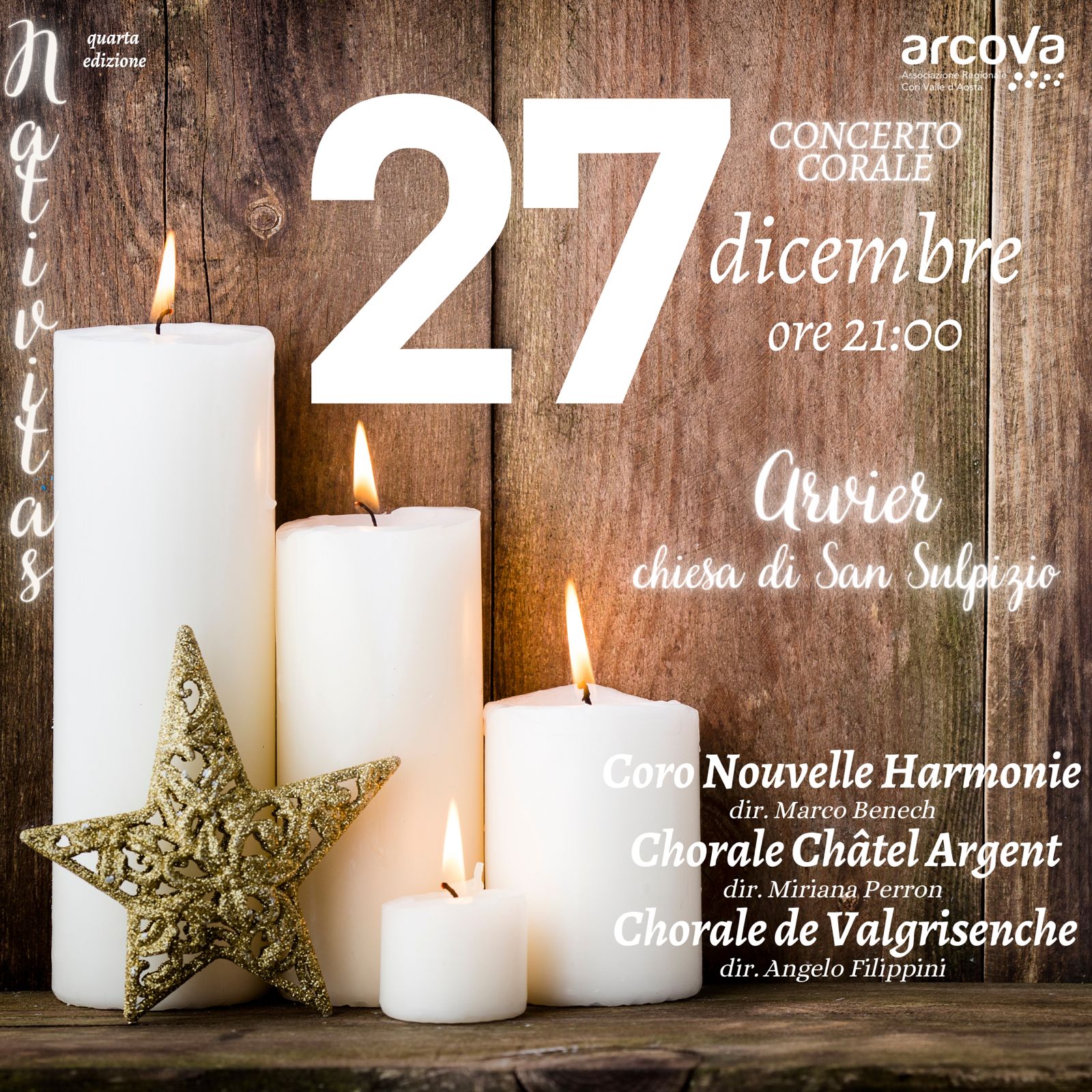 Nativitas – 4a Edizione – Concerto Corale presso la chiesa di San Sulpizio di Arvier