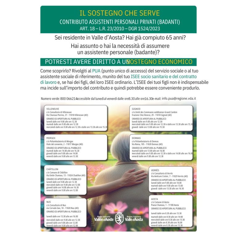 Contributo assistenti personali privati (Badanti)