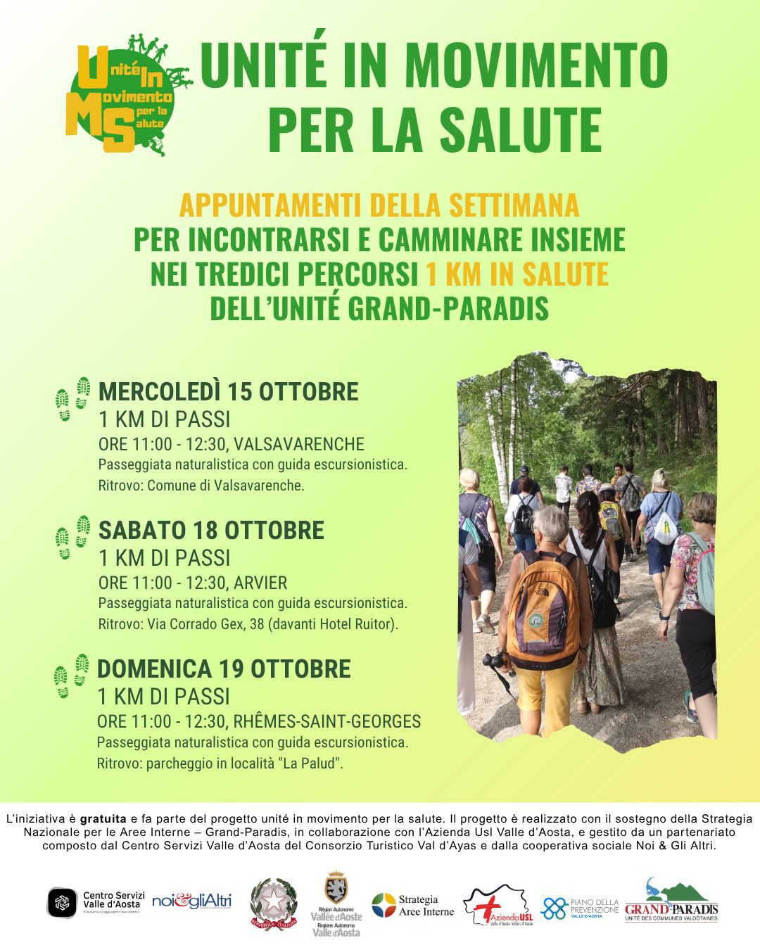 Unité in movimento per la salute