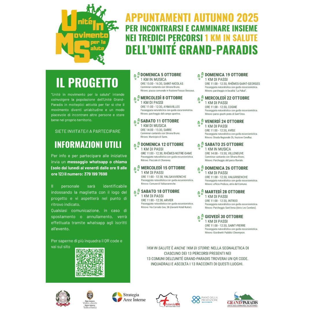 Progetto Unité in movimento per la salute – Autunno 2025