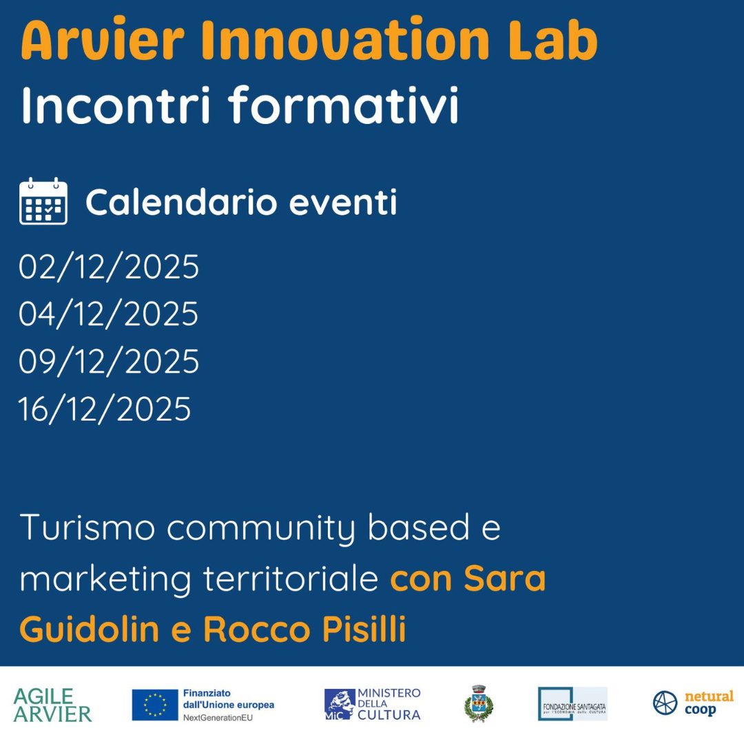 Arvier Innovation Lab – Incontri formativi aperti alla comunità