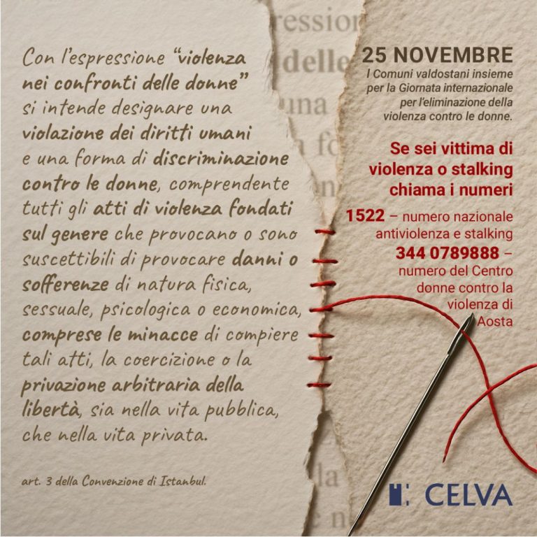 Giornata internazionale per l’eliminazione della violenza contro le donne