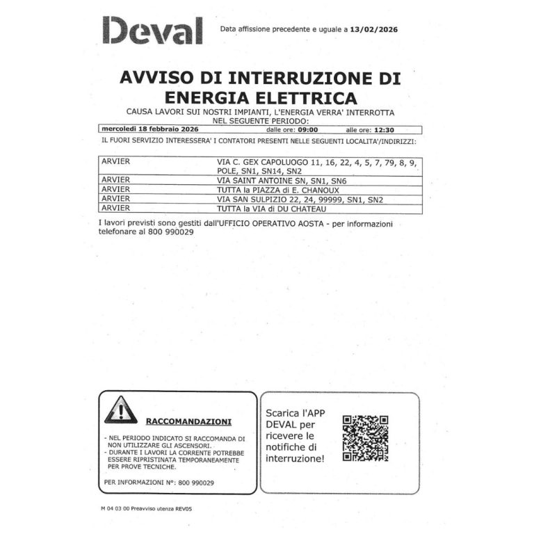 ??Avviso di interruzione di energia elettrica – DEVAL