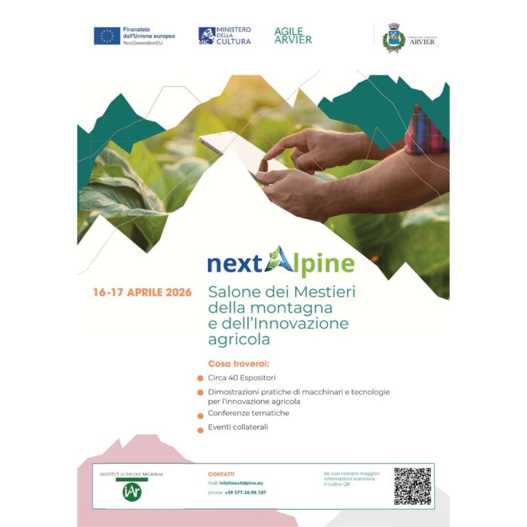 ??NextAlpine – Salone dei Mestieri della montagna e dell’Innovazione agricola – Arvier