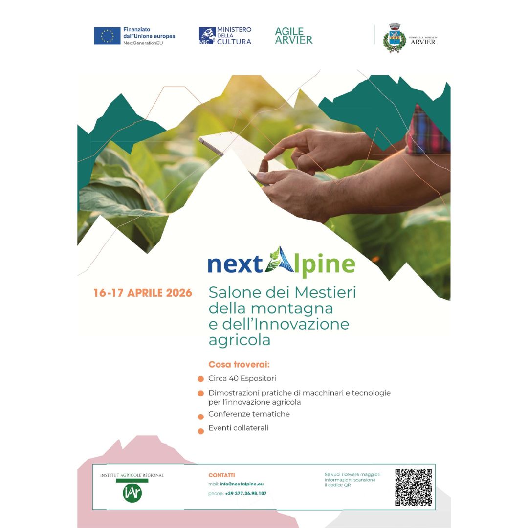 NextAlpine – Salone dei Mestieri della montagna e dell&rsquo;Innovazione agricola – Arvier