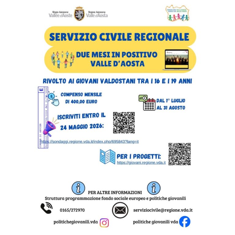 Servizio Civile Regionale 2026