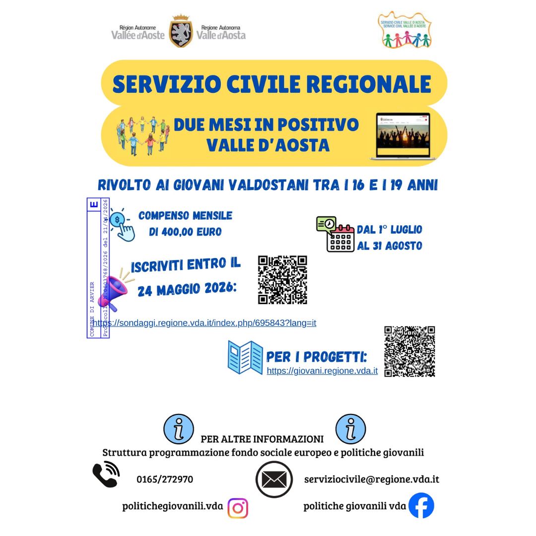 Servizio Civile Regionale 2026
