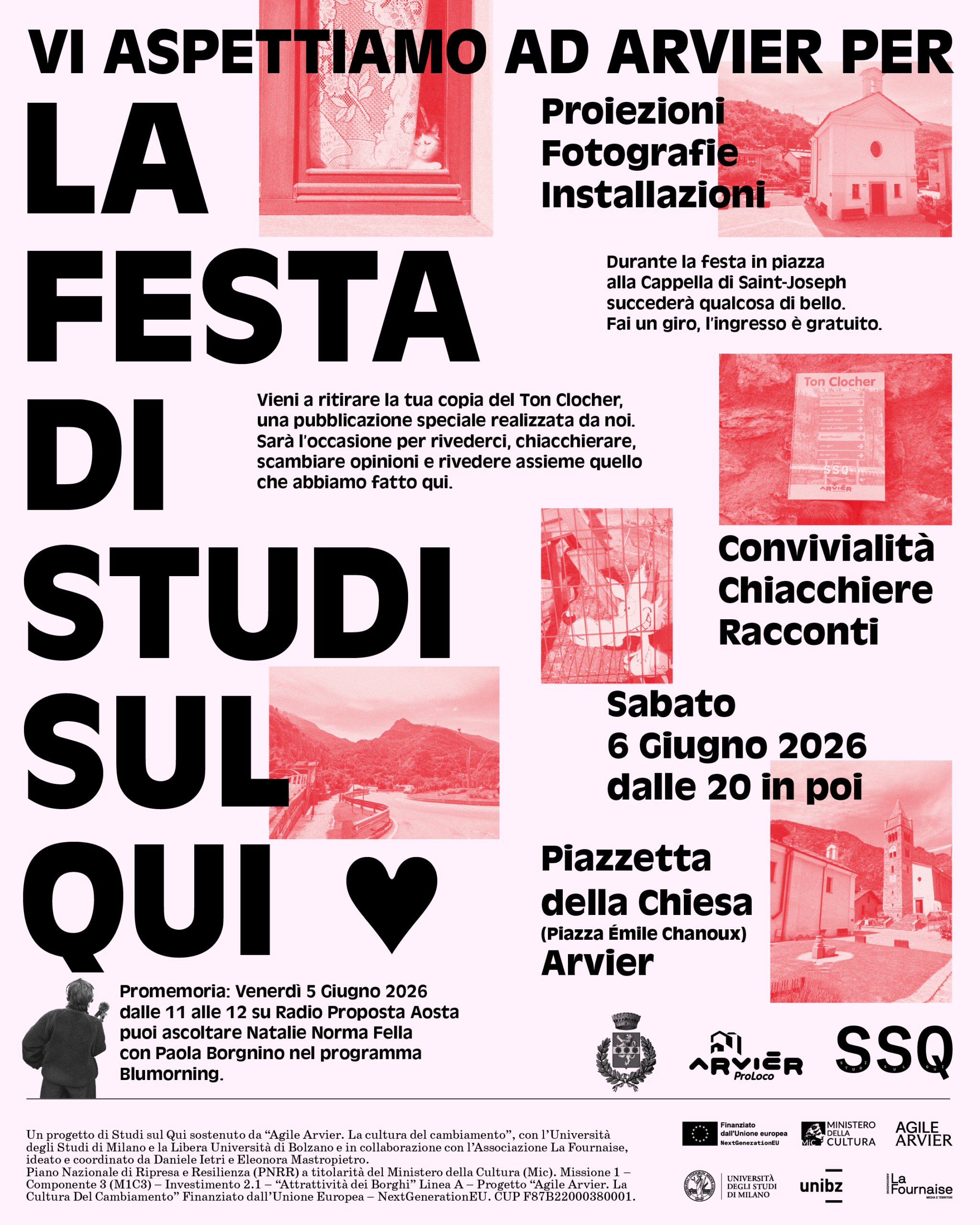 Studi sul Qui in festa ad Arvier