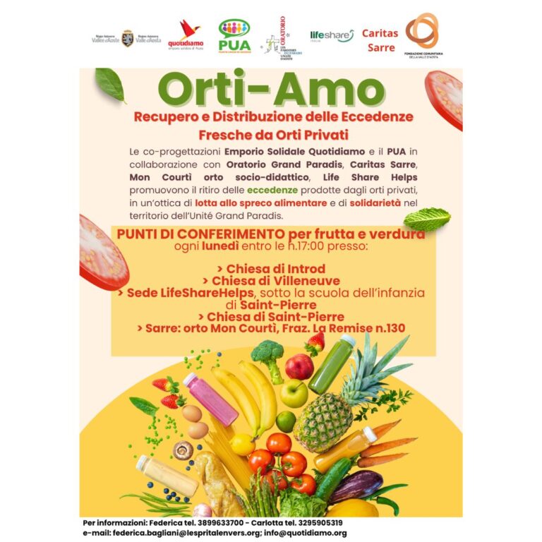 Orti-Amo – Recupero e Distribuzione delle Eccedenze Fresche da Orti Privati