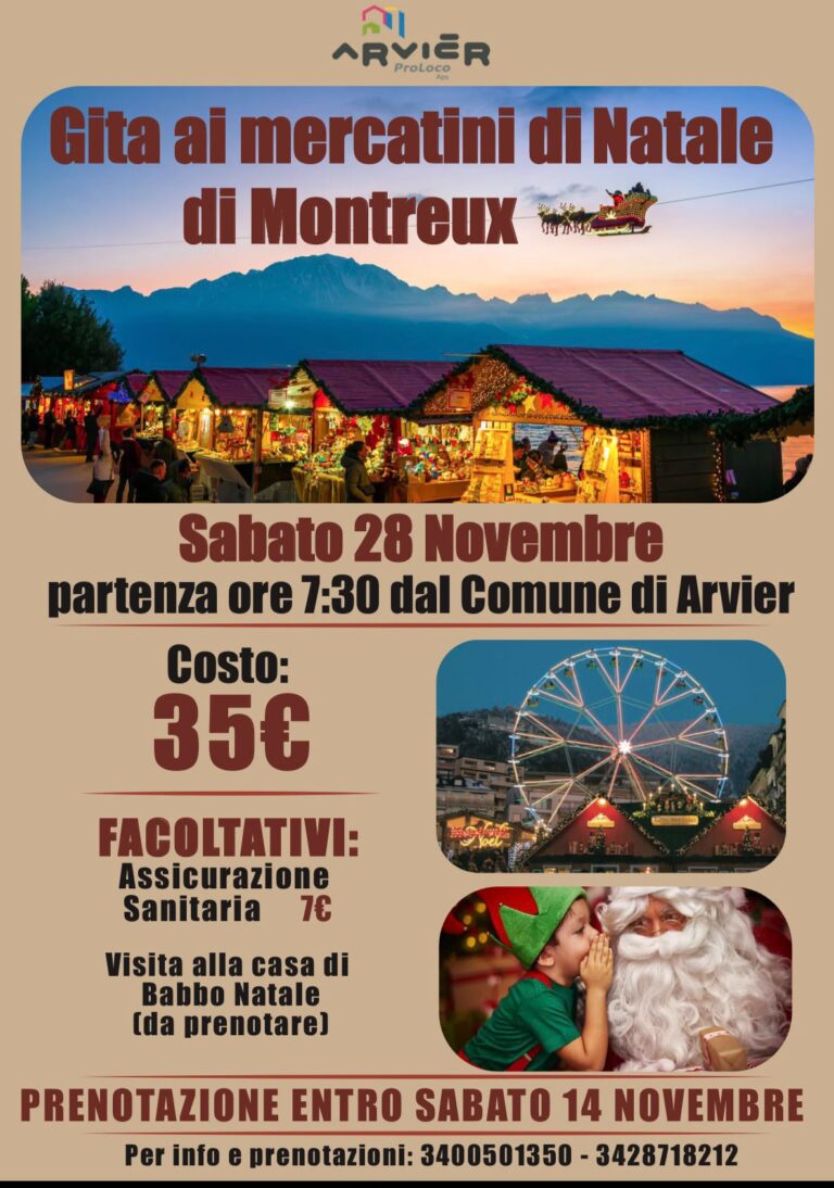 Gita ai mercatini di Natale di Montreux