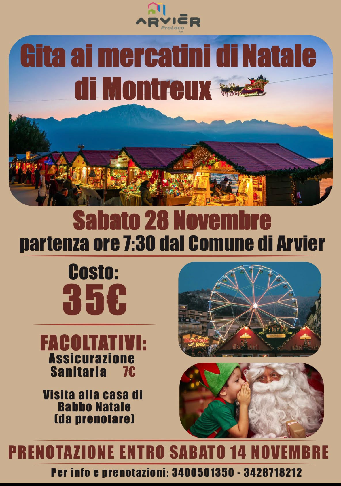Gita ai mercatini di Natale di Montreux